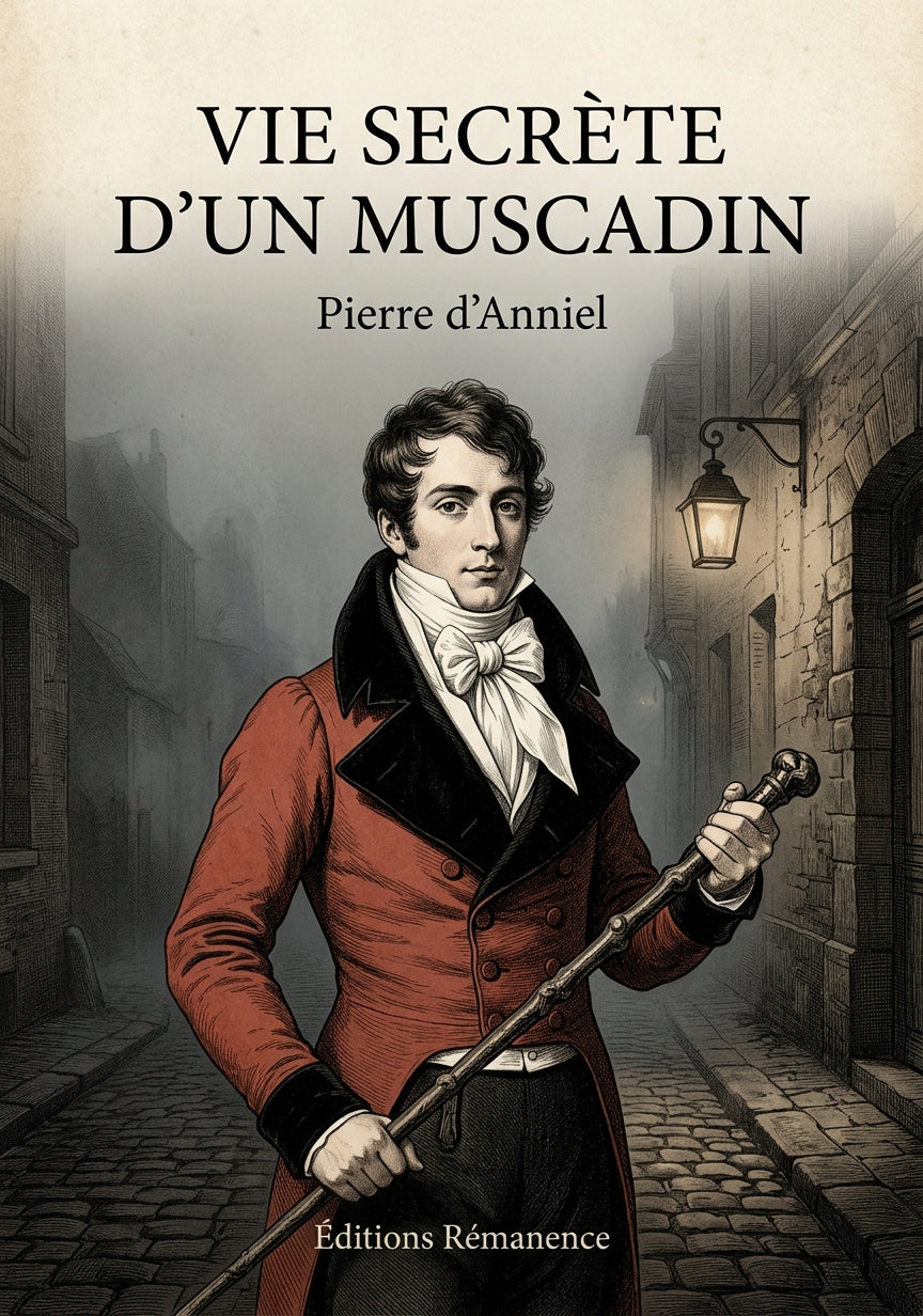 Livre Vie secrète d’un muscadin par Pierre d’Anniel - Couverture - Editions Remanence