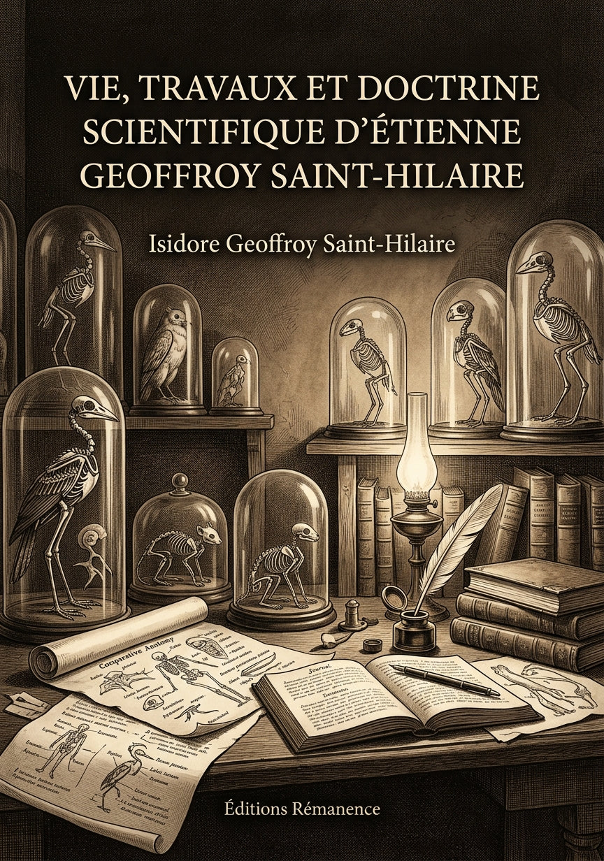 Livre Vie, travaux et doctrine scientifique d’Étienne Geoffroy Saint-Hilaire par Isidore Geoffroy Saint-Hilaire - Couverture - Editions Remanence