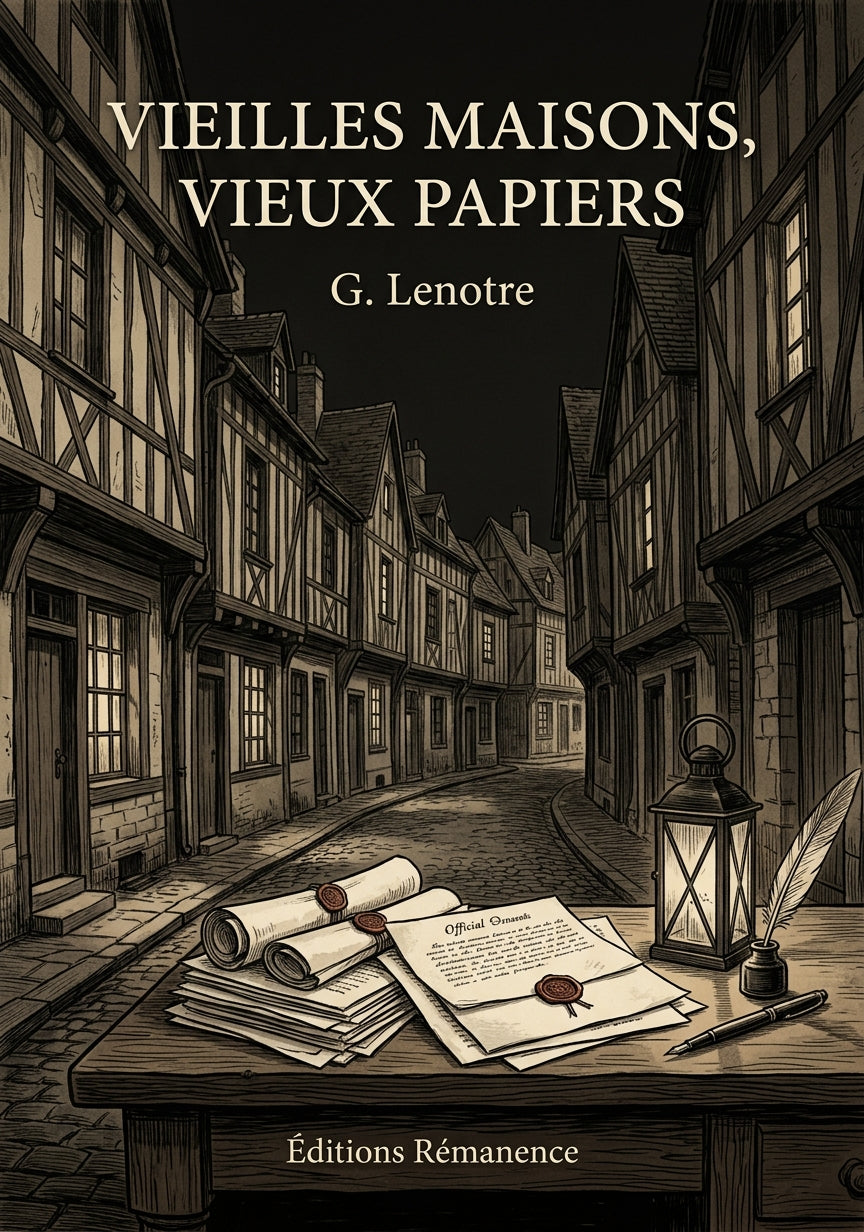 Livre Vieilles maisons, vieux papiers par G. Lenotre - Couverture - Editions Remanence