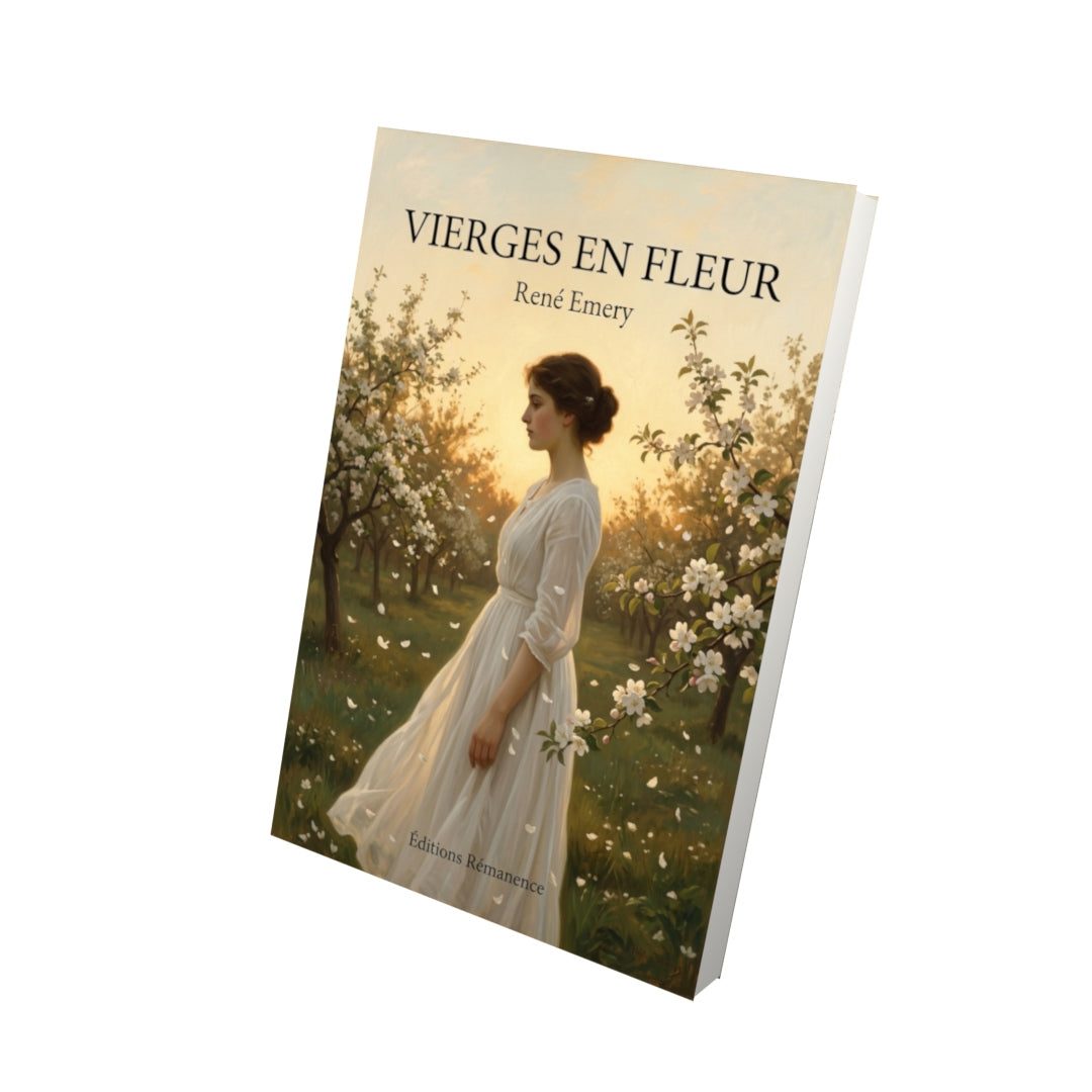 Livre Vierges en fleur par René Emery - Vue 3D - Editions Remanence