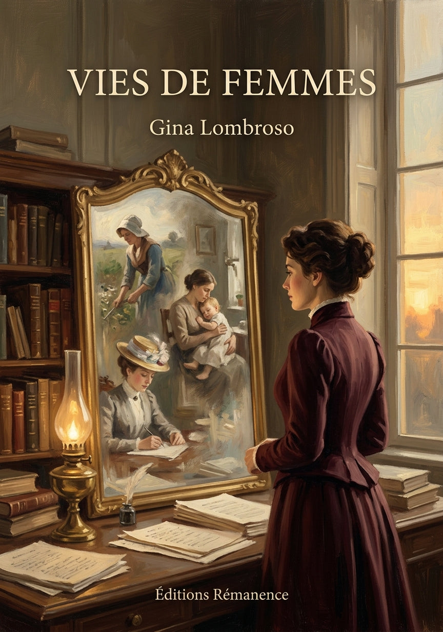 Livre Vies de femmes par Gina Lombroso - Couverture - Editions Remanence