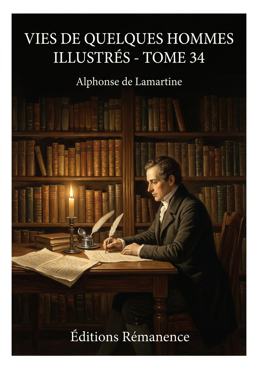 Livre Vies de quelques hommes illustres - Tome 35 par Alphonse de Lamartine - Couverture - Editions Remanence