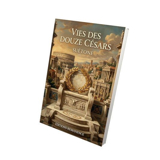 Livre Vies des douze Césars – Suétone - Vue 3D - Editions Remanence