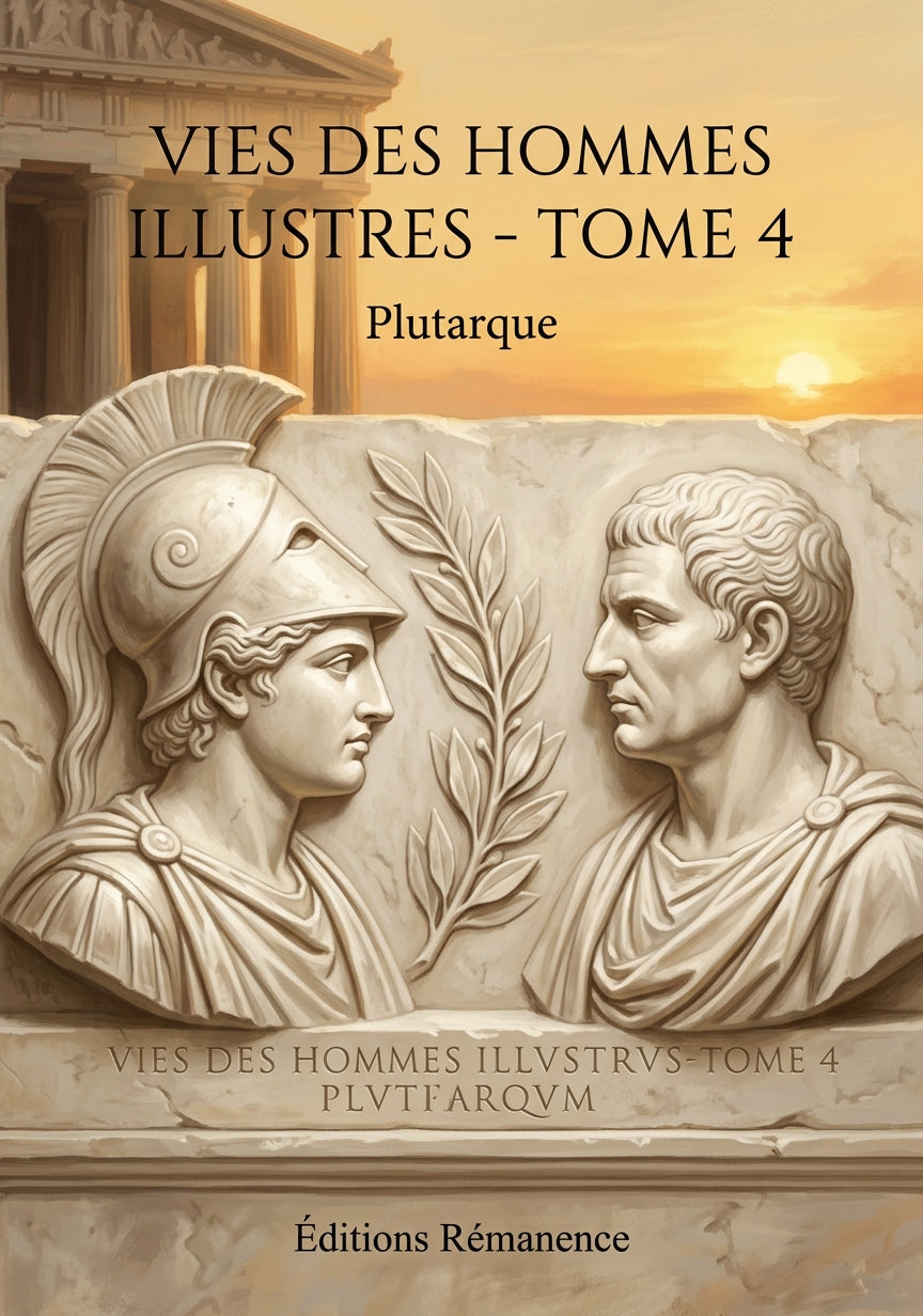 Livre Vies des hommes illustres - Tome 4 par Plutarque - Couverture - Editions Remanence