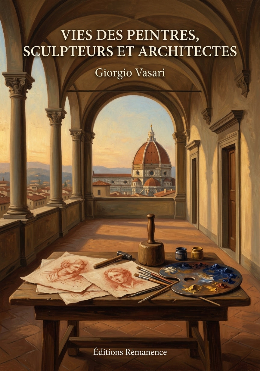 Livre Vies des peintres, sculpteurs et architectes par Giorgio Vasari - Couverture - Editions Remanence