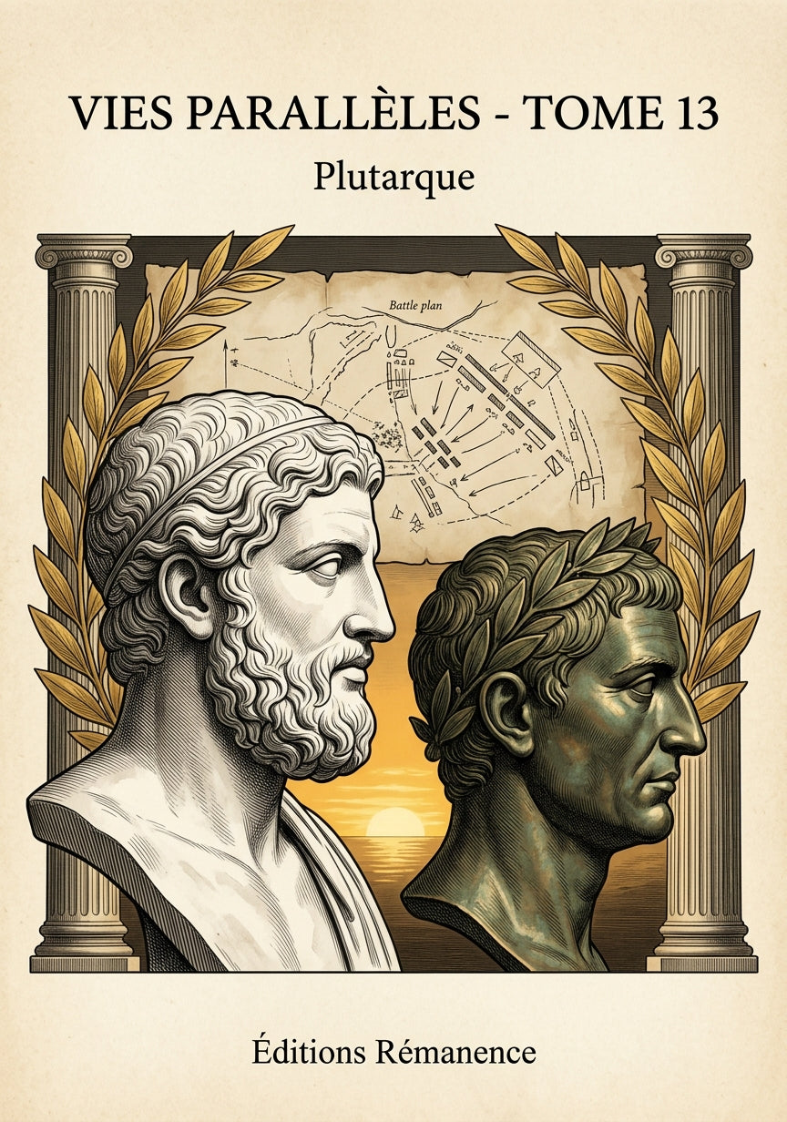 Livre Vies parallèles - Tome 13 par Plutarque - Couverture - Editions Remanence