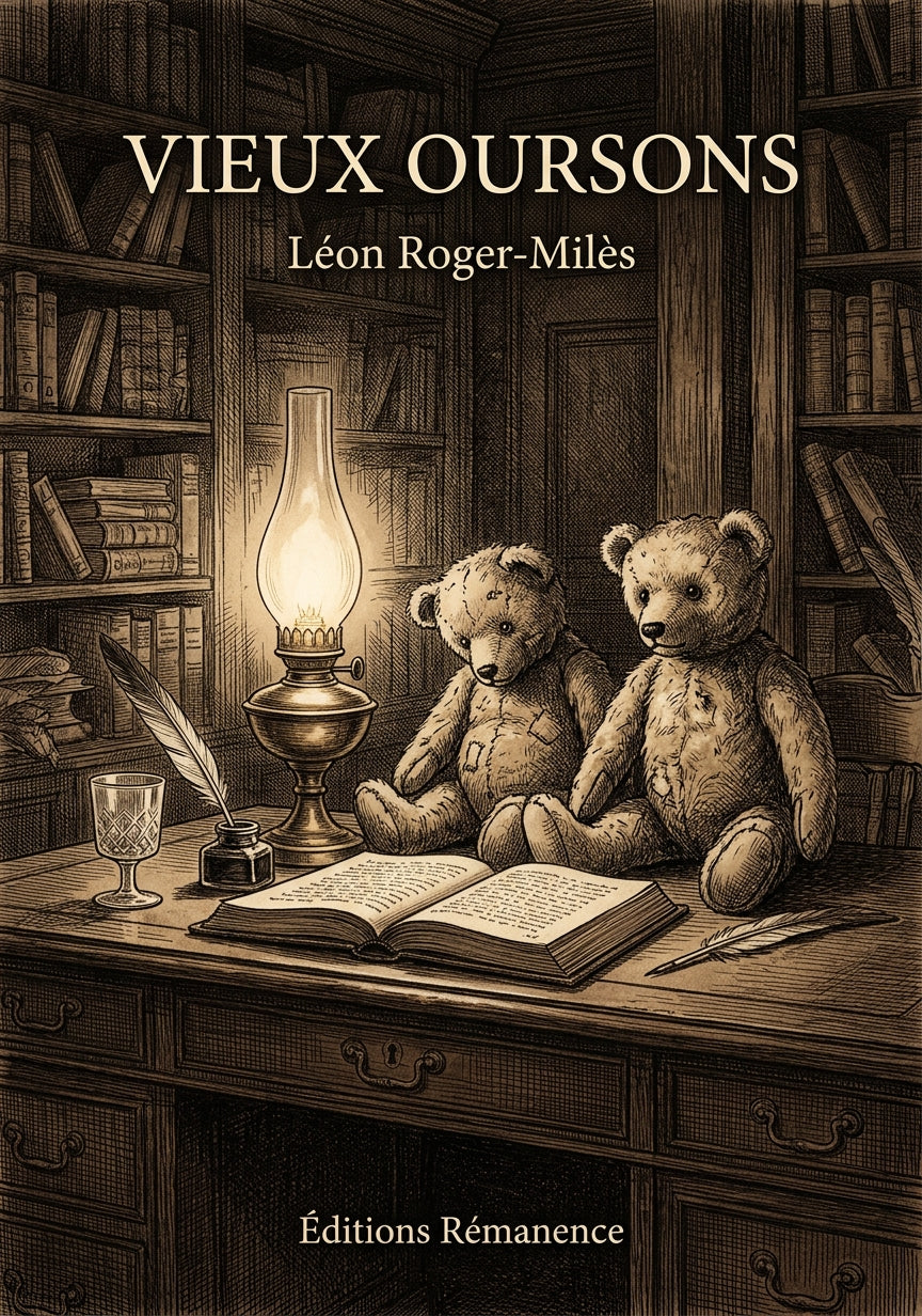 Livre Vieux Oursons par Léon Roger-Milès - Couverture - Editions Remanence