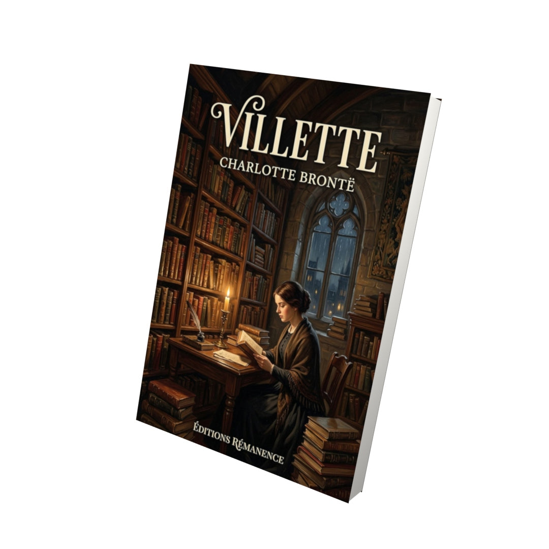 Livre Villette – Charlotte Brontë - Vue 3D - Editions Remanence