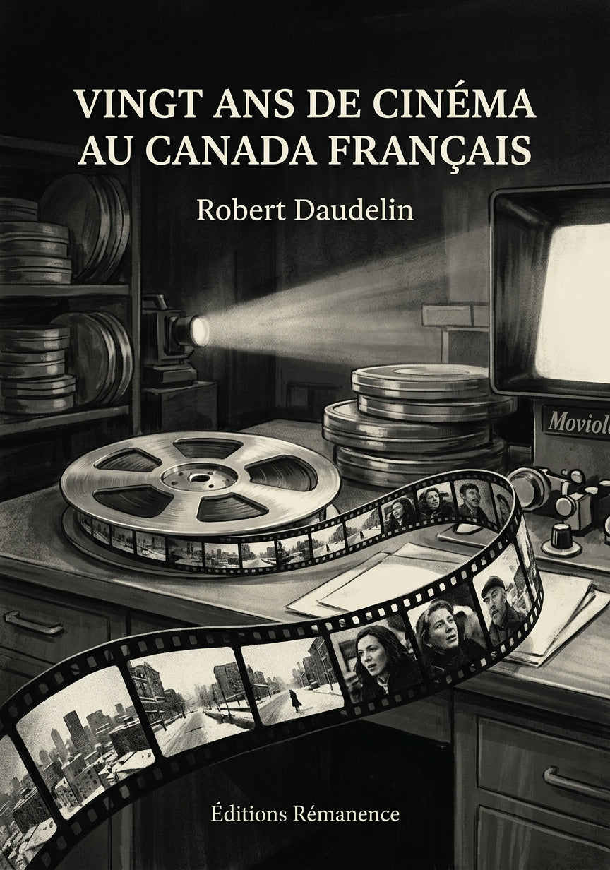 Livre Vingt ans de cinéma au Canada français par Robert Daudelin - Couverture - Editions Remanence