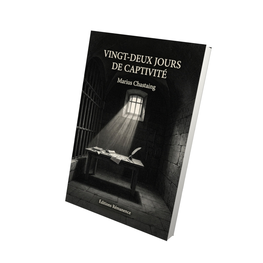 Livre Vingt-deux jours de captivité par Marius Chastaing - Vue 3D - Editions Remanence