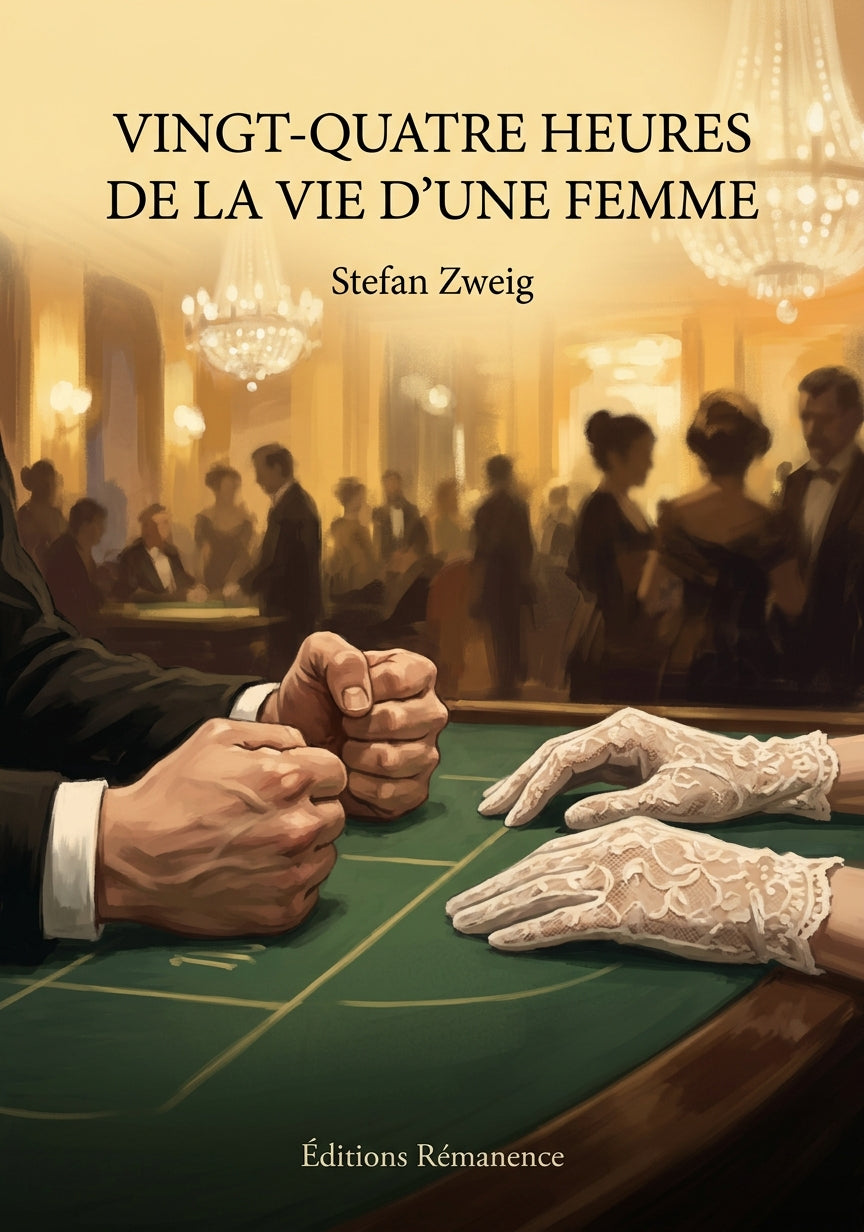 Livre Vingt-quatre heures de la vie d’une femme par Stefan Zweig - Couverture - Editions Remanence