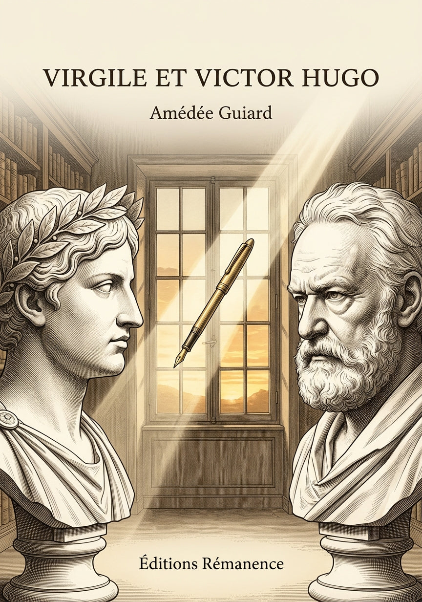Livre Virgile et Victor Hugo par Amédée Guiard - Couverture - Editions Remanence