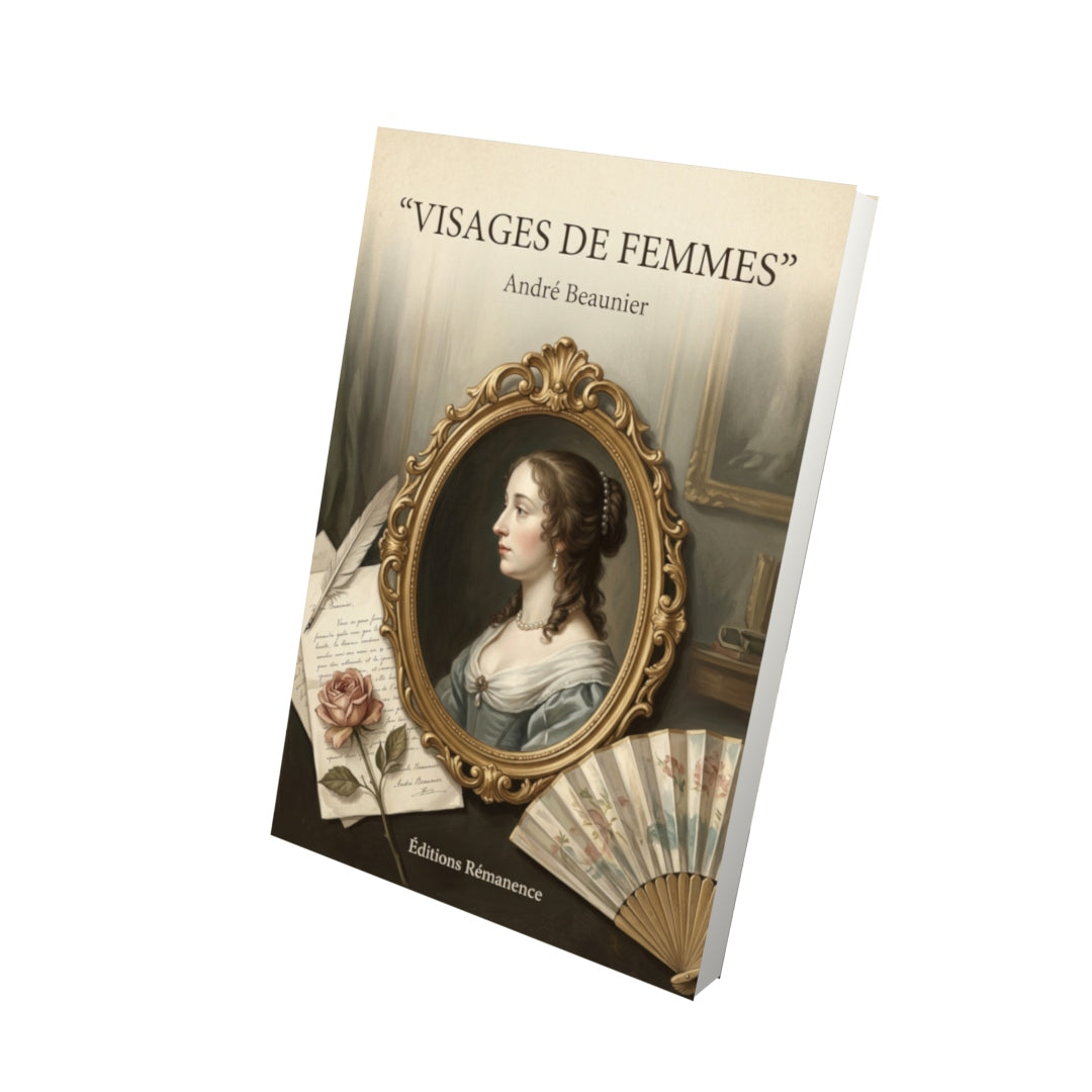 Livre Visages de femmes par André Beaunier - Vue 3D - Editions Remanence