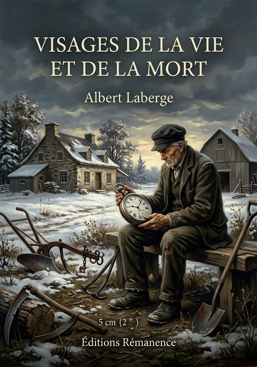 Livre Visages de la vie et de la mort par Albert Laberge - Couverture - Editions Remanence