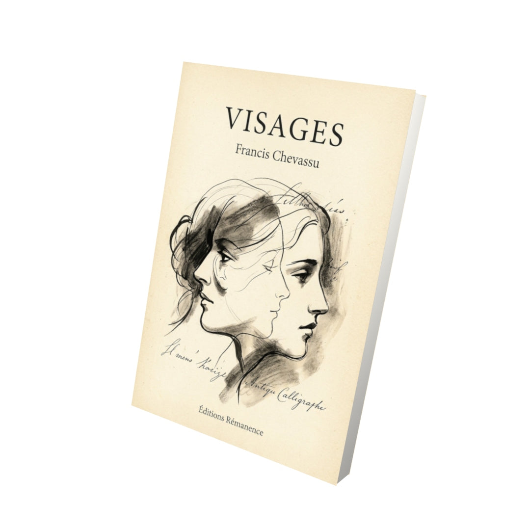 Livre Visages - Francis Chevassu - Vue 3D - Editions Remanence