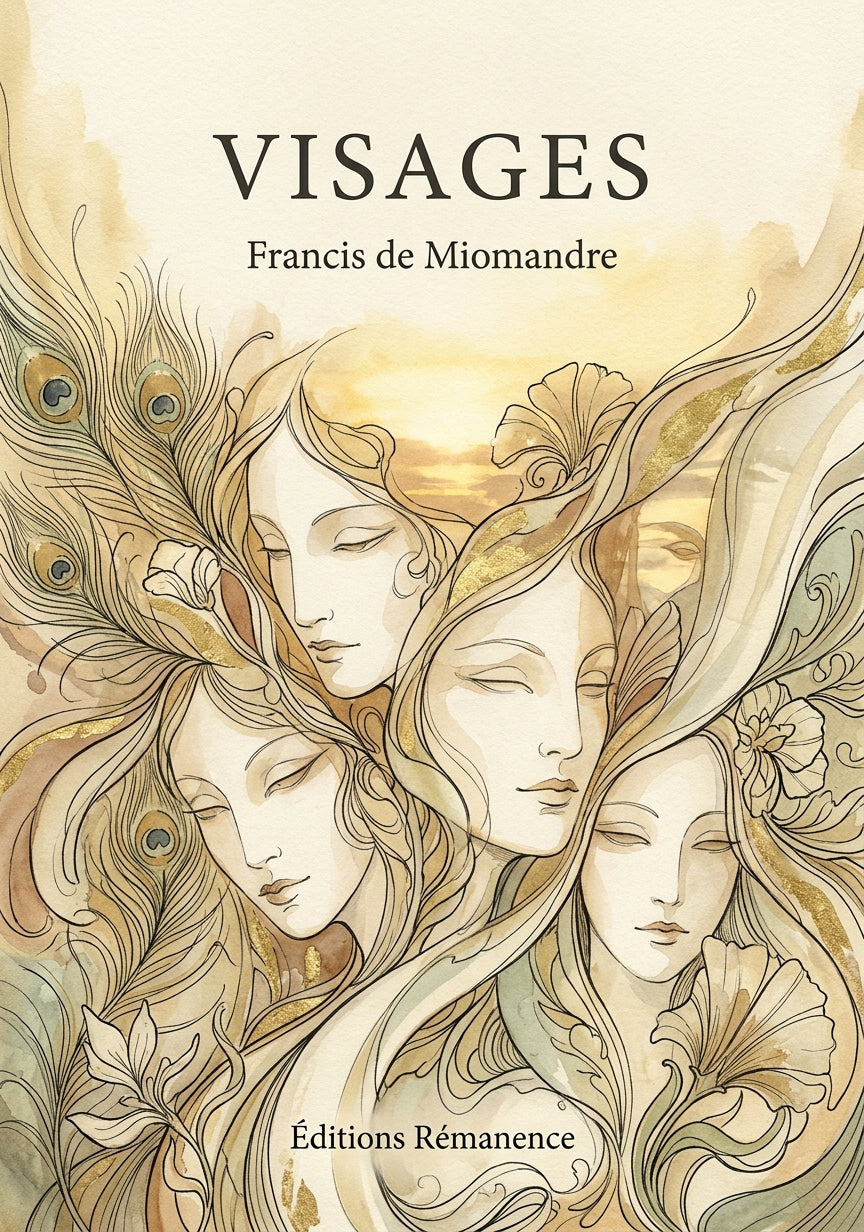 Livre Visages par Francis de Miomandre - Couverture - Editions Remanence