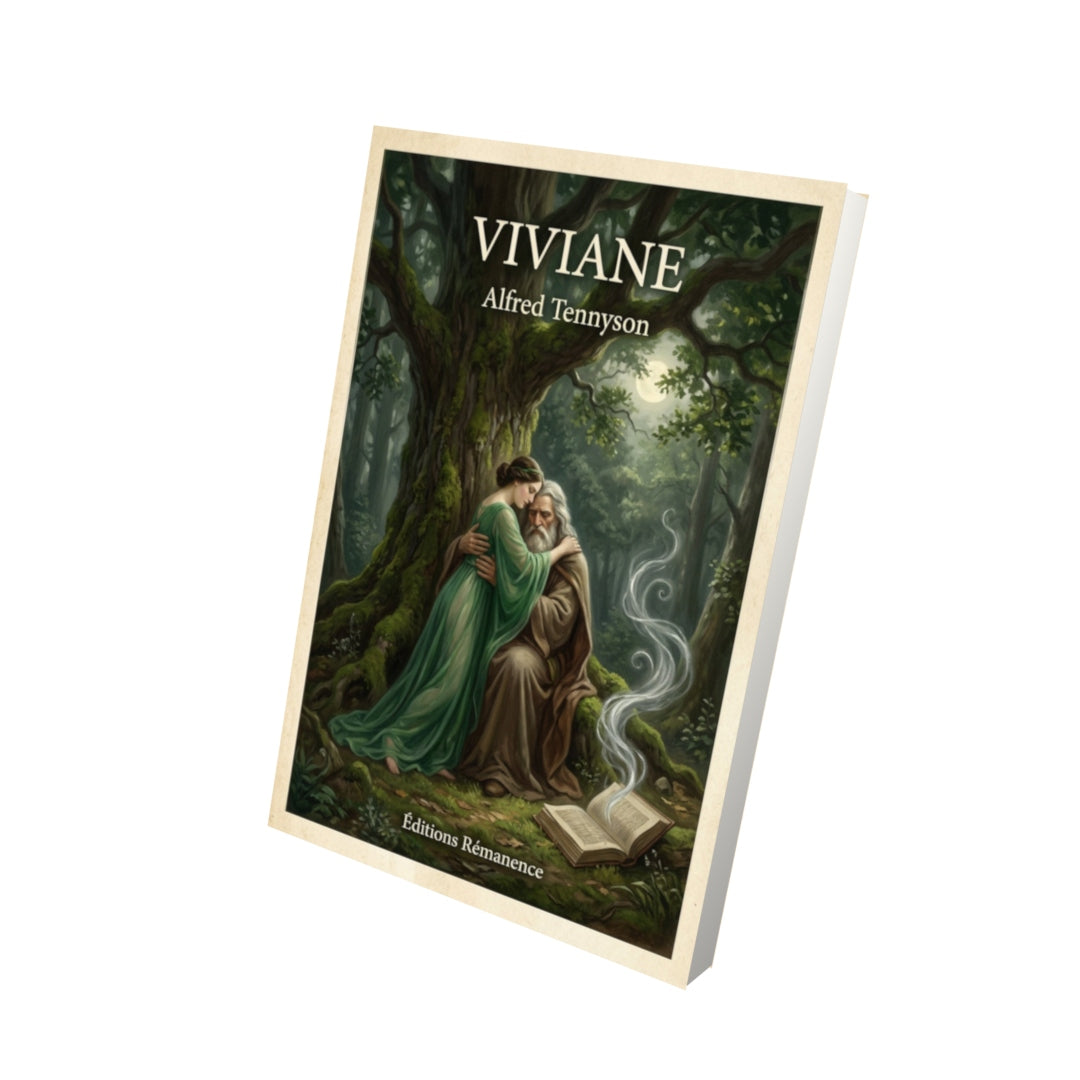 Livre Viviane - Alfred Tennyson - Vue 3D - Editions Remanence