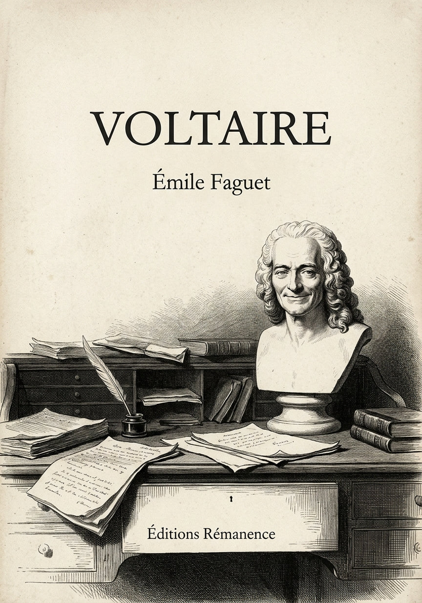 Livre Voltaire par Émile Faguet - Couverture - Editions Remanence