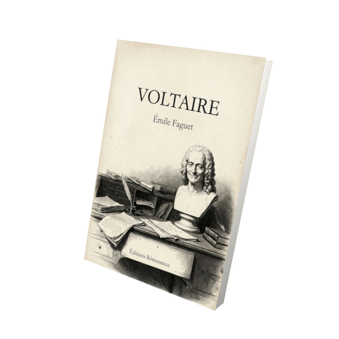 Livre Voltaire par Gustave Lanson - Vue 3D - Editions Remanence