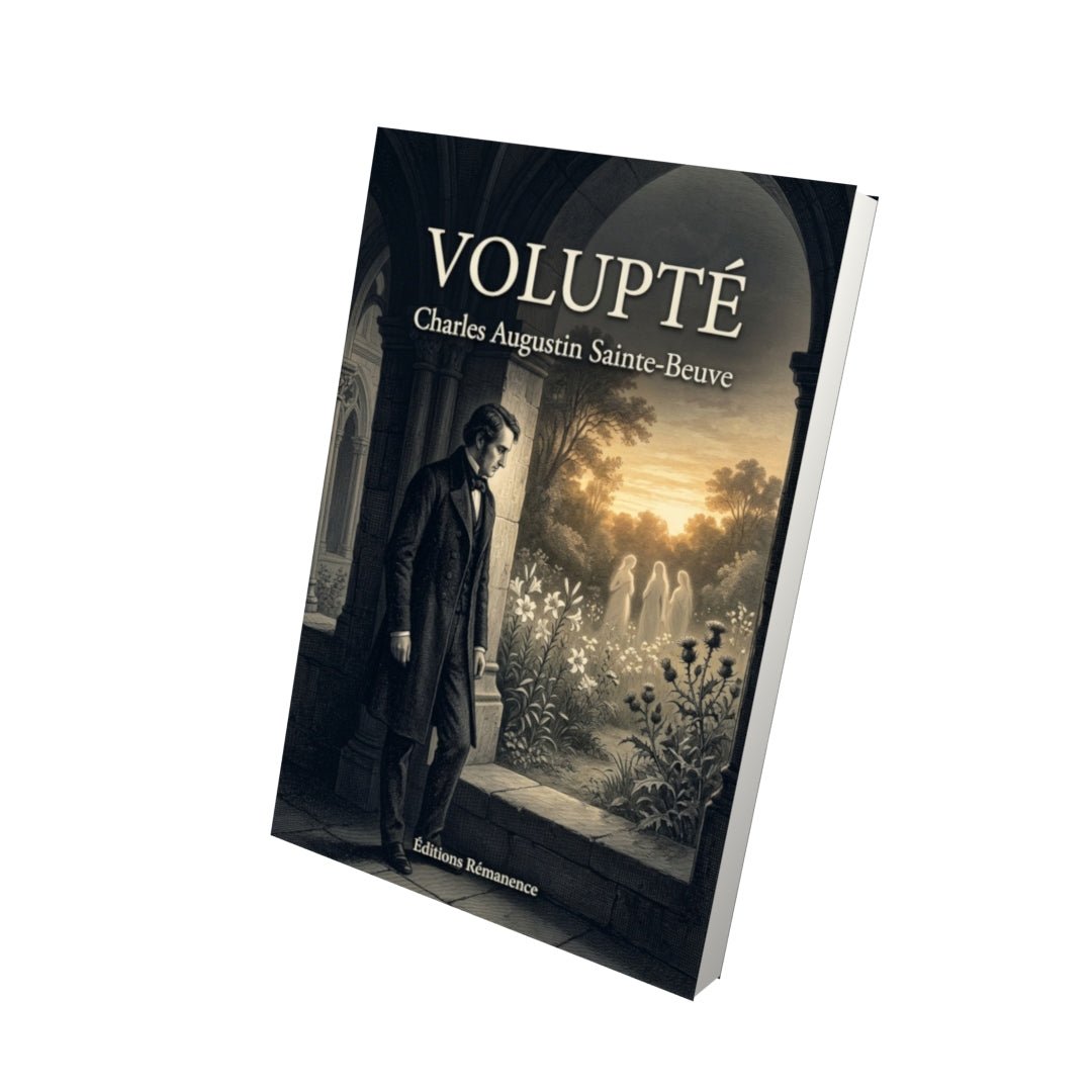 Livre Volupté par Charles Augustin Sainte-Beuve - Vue 3D - Editions Remanence