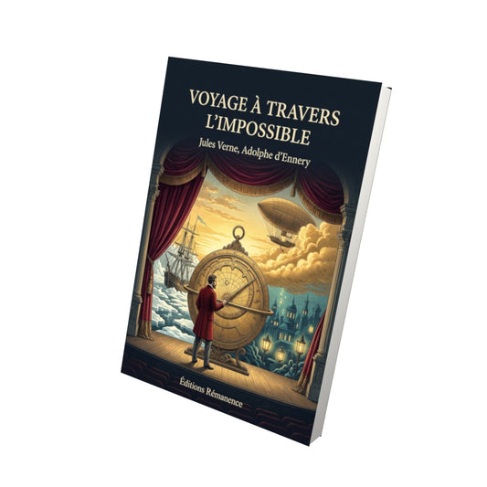 Livre Voyage à travers l’Impossible par Jules Verne, Adolphe d’Ennery - Vue 3D - Editions Remanence