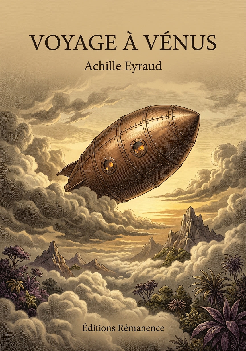 Livre Voyage à Vénus par Achille Eyraud - Couverture - Editions Remanence