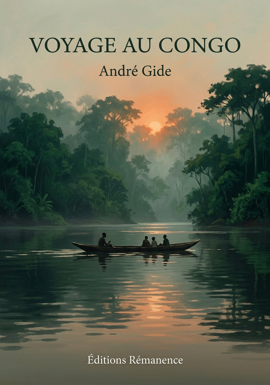 Livre Voyage au Congo par André Gide - Couverture - Editions Remanence