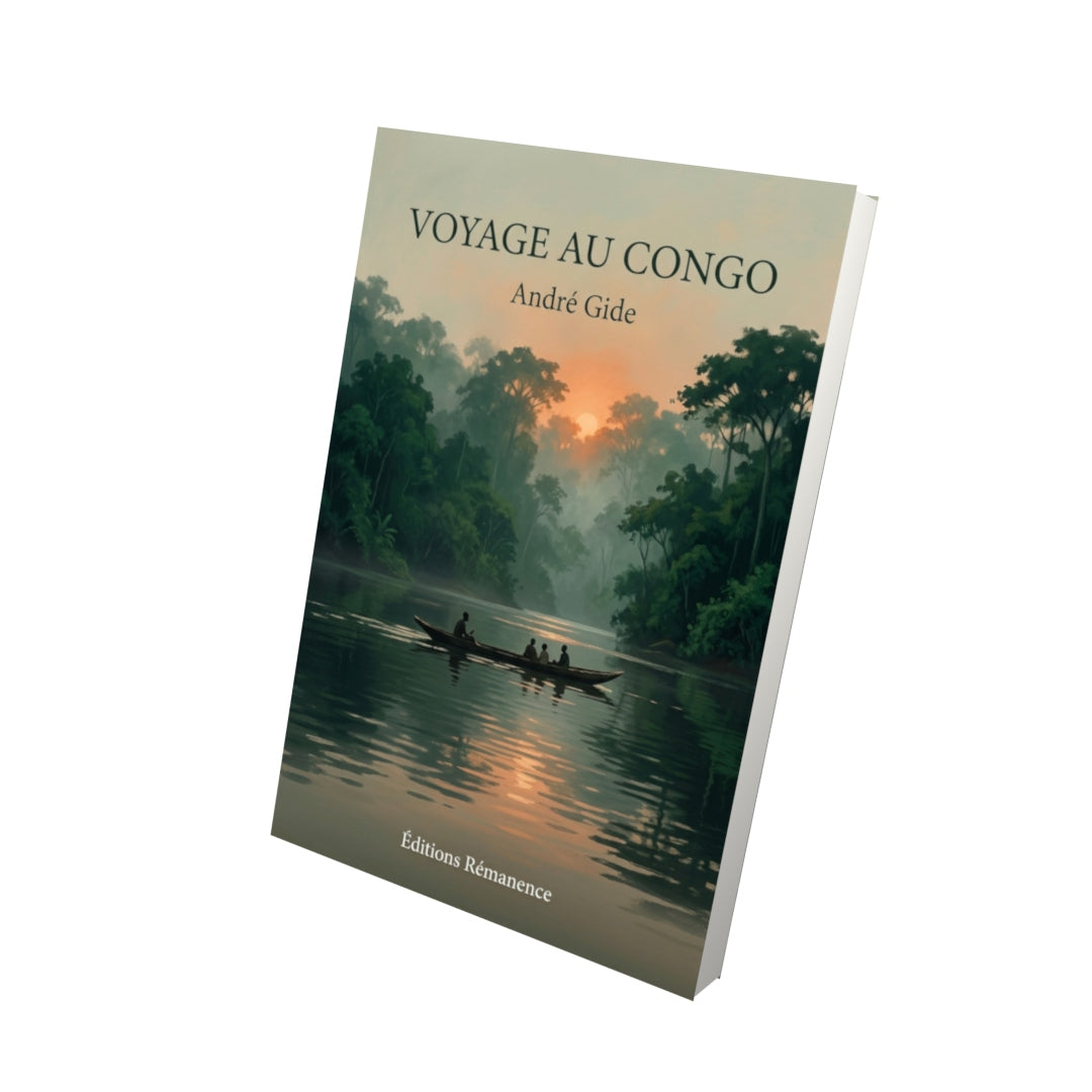 Livre Voyage au Congo par André Gide - Vue 3D - Editions Remanence
