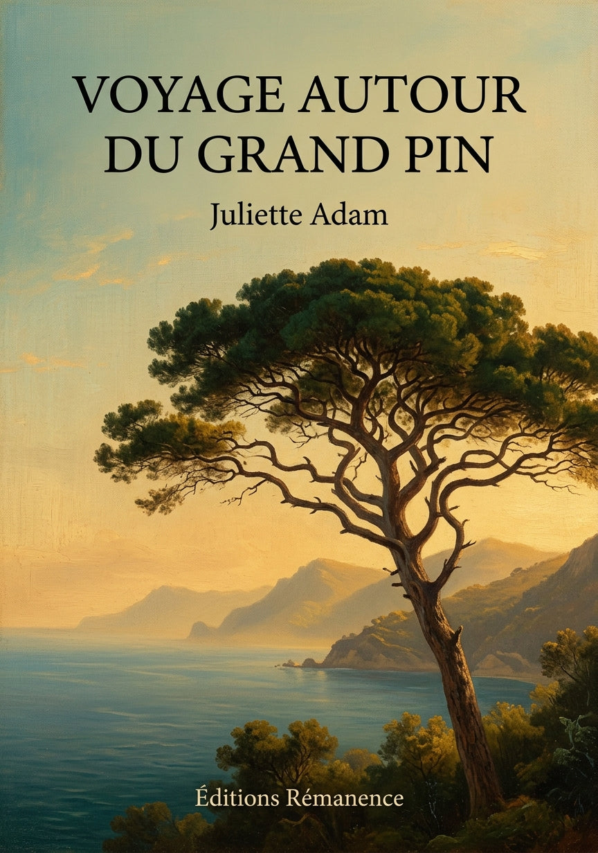 Livre Voyage autour du grand pin par Juliette Adam - Couverture - Editions Remanence
