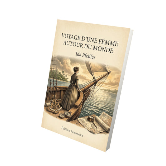 Livre Voyage d'une femme autour du monde - Ida Pfeiffer - Vue 3D - Editions Remanence