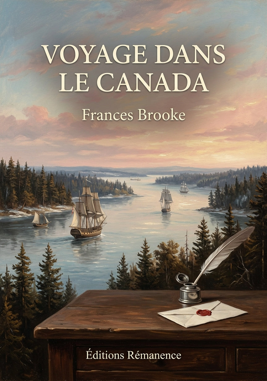 Livre Voyage dans le Canada par Frances Brooke - Couverture - Editions Remanence