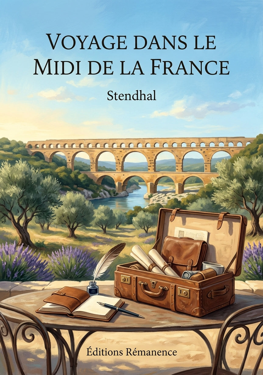 Livre Voyage dans le midi de la France par Stendhal - Couverture - Editions Remanence