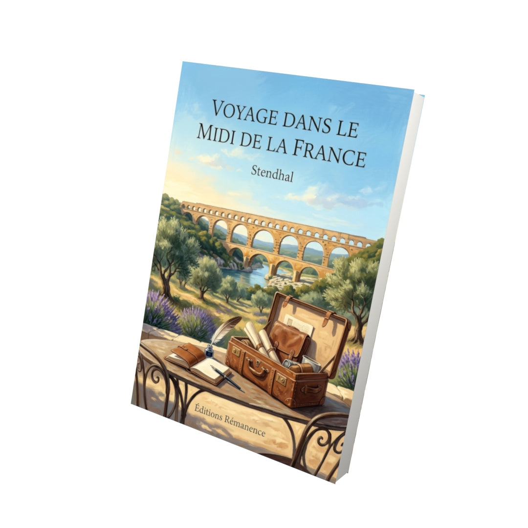 Livre Voyage dans le midi de la France par Stendhal - Vue 3D - Editions Remanence