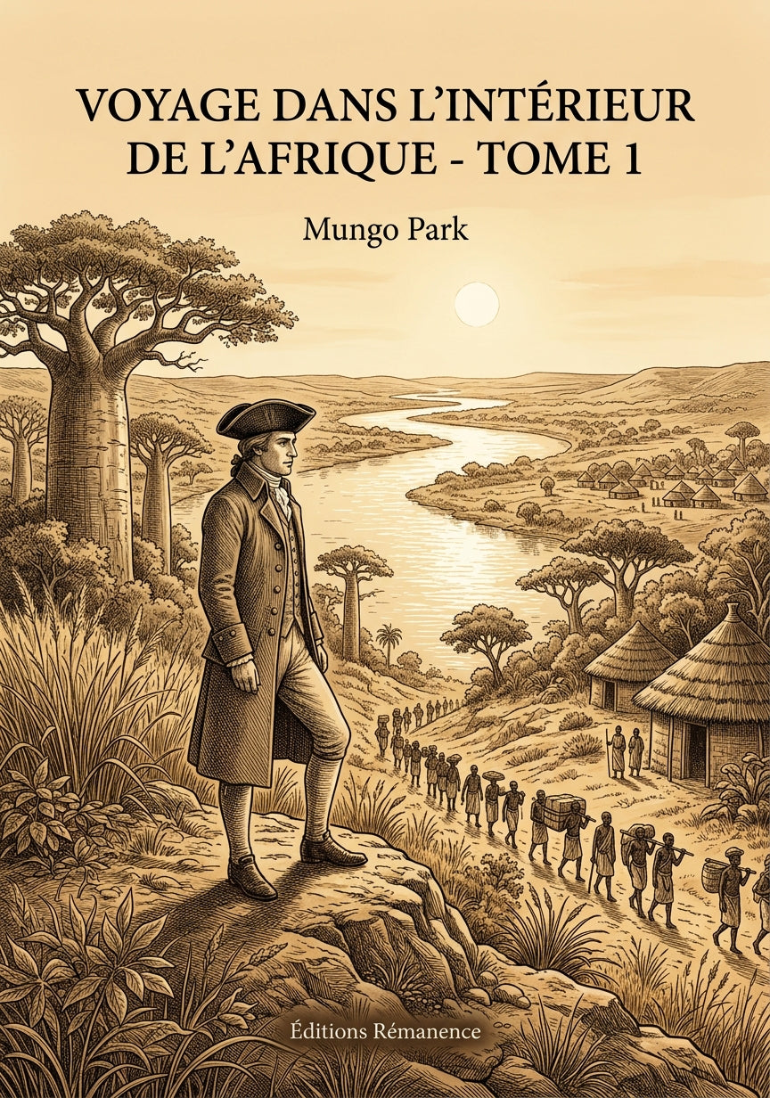 Livre Voyage dans l’intérieur de l’Afrique - Tome 1 par Mungo Park - Couverture - Editions Remanence
