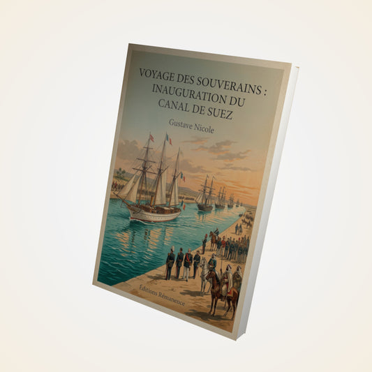 Livre Voyage des souverains : Inauguration du Canal de Suez - Gustave Nicole - Couverture 3D