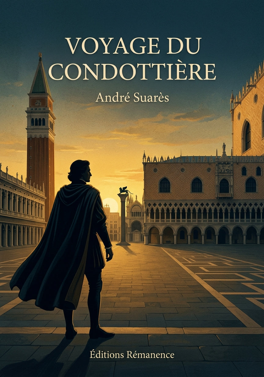 Livre Voyage du Condottière par André Suarès - Couverture - Editions Remanence