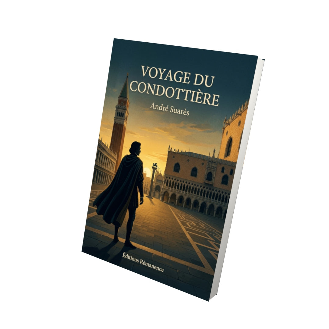 Livre Voyage du Condottière par André Suarès - Vue 3D - Editions Remanence