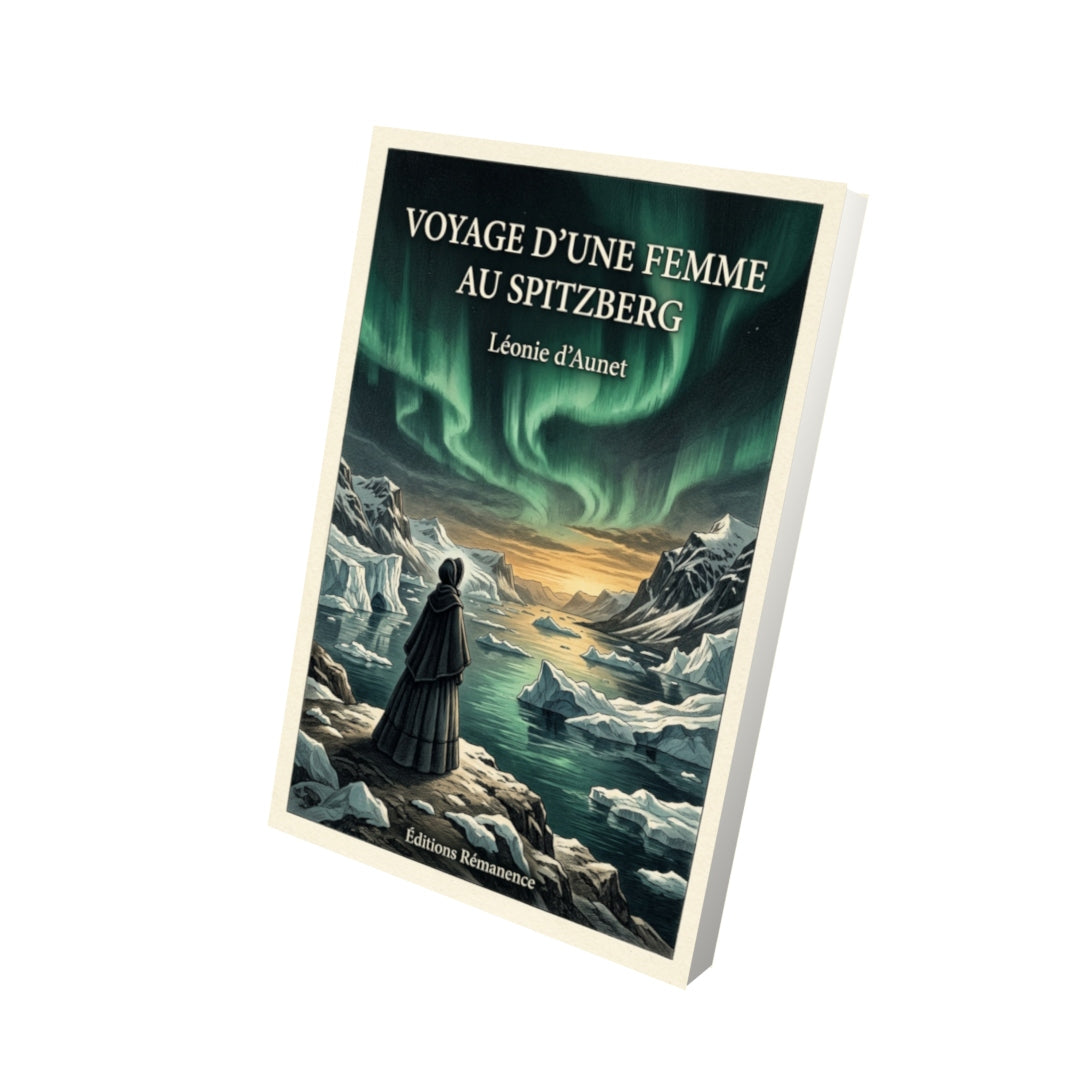 Livre Voyage d’une femme au Spitzberg par Léonie d’Aunet - Vue 3D - Editions Remanence