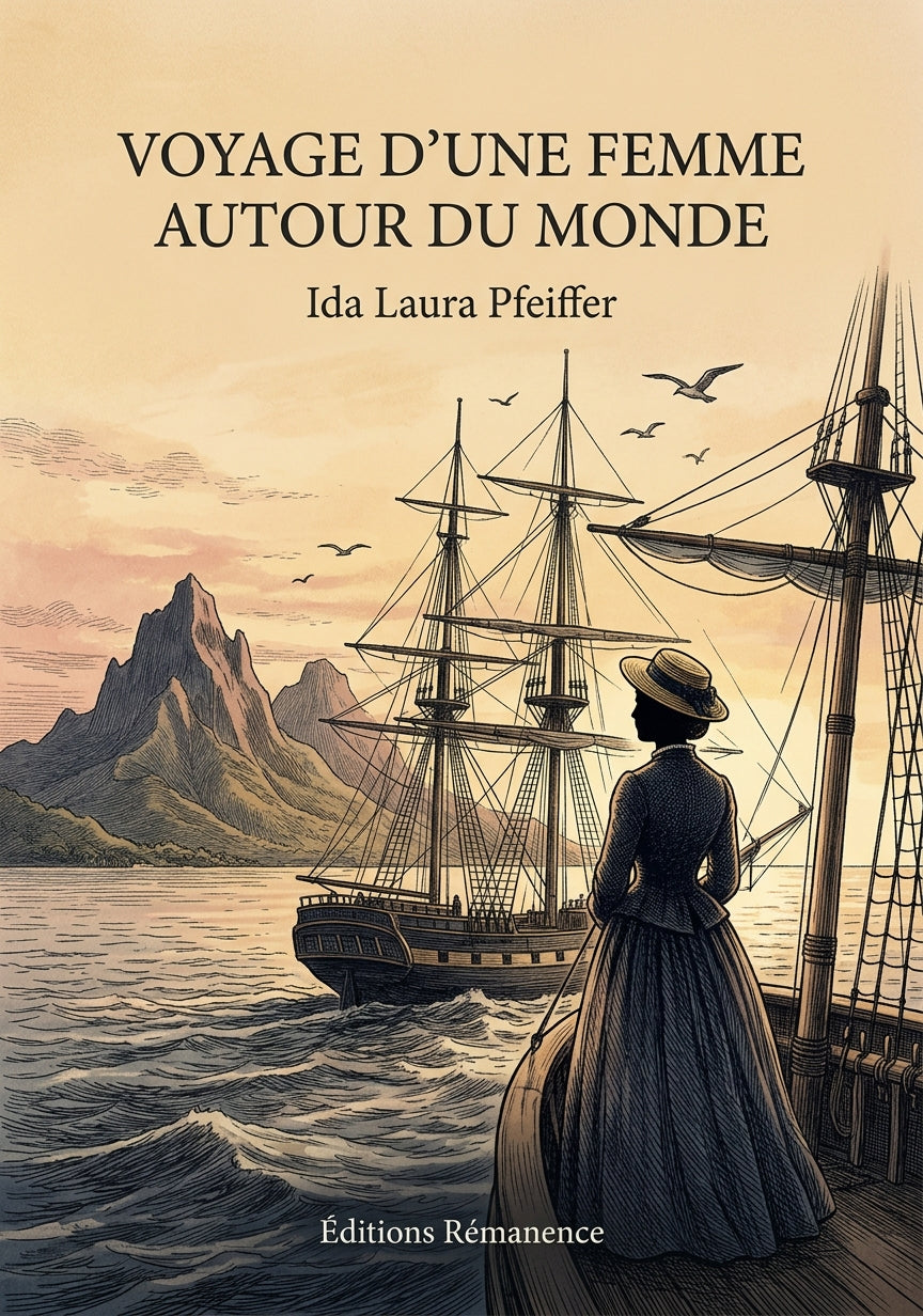 Livre Voyage d’une femme autour du monde par Ida Laura Pfeiffer - Couverture - Editions Remanence