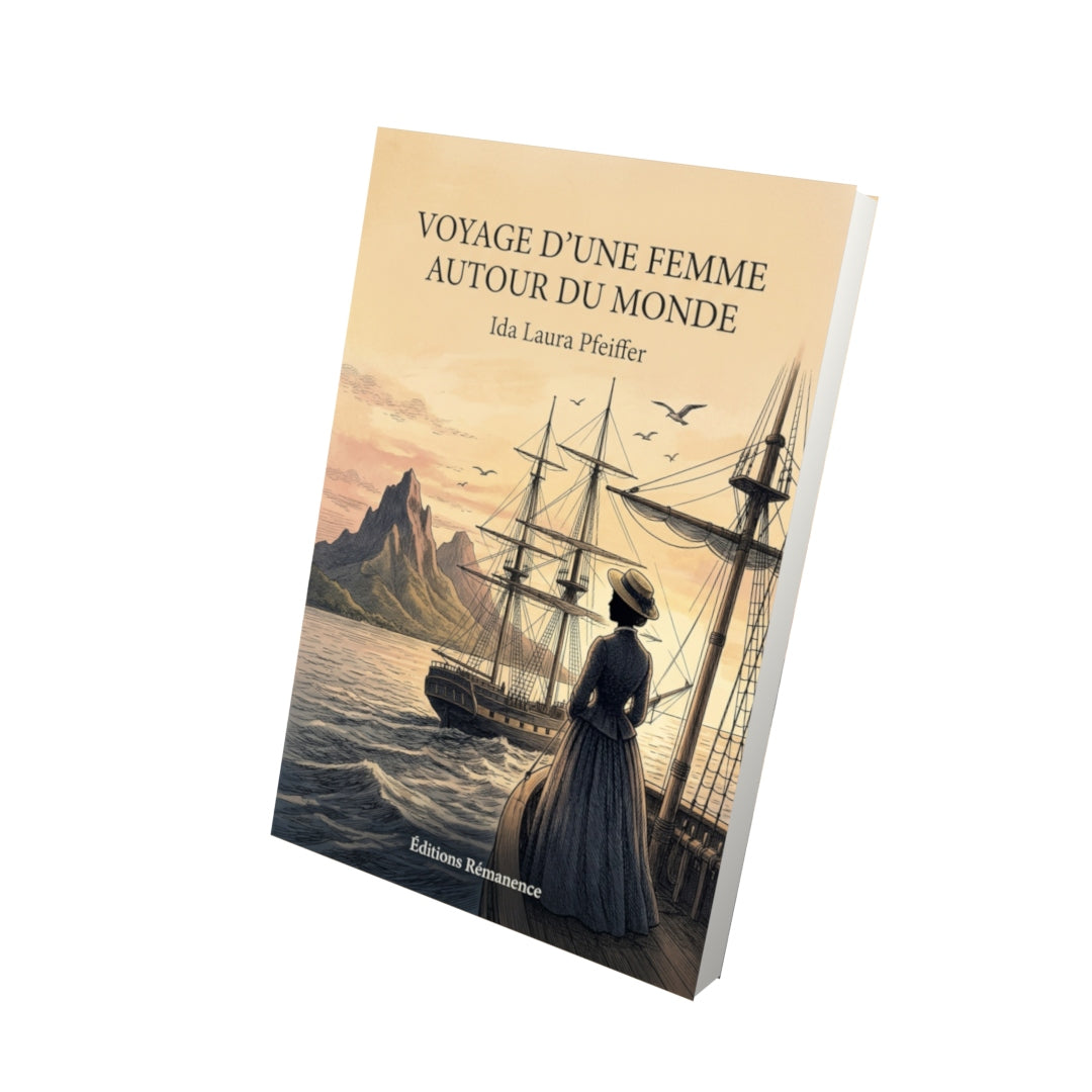 Livre Voyage d’une femme autour du monde par Ida Laura Pfeiffer - Vue 3D - Editions Remanence