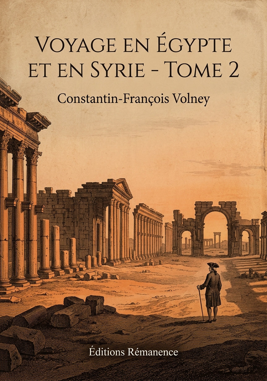 Voyage en Égypte et en Syrie - Tome 2 - Constantin-François Volney (Couverture)