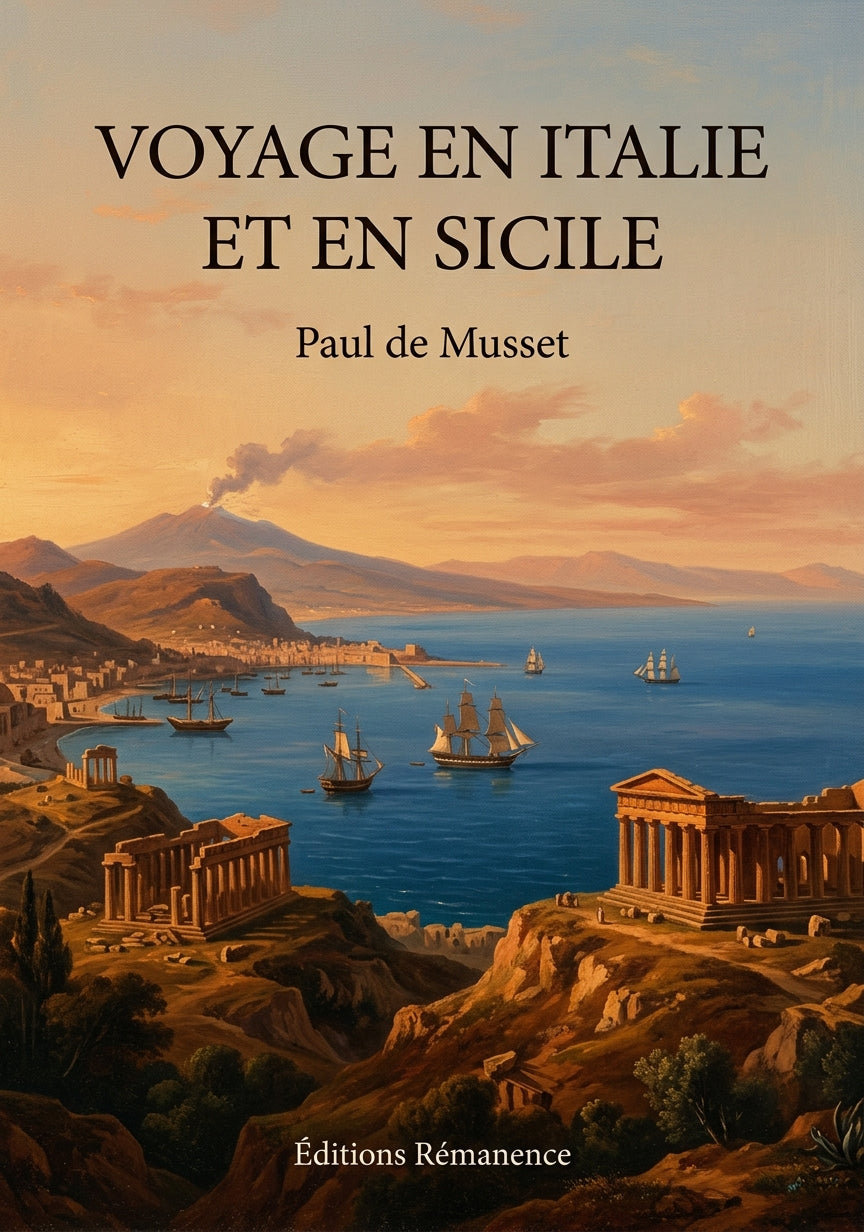 Livre Voyage en Italie et en Sicile par Paul de Musset - Couverture - Editions Remanence