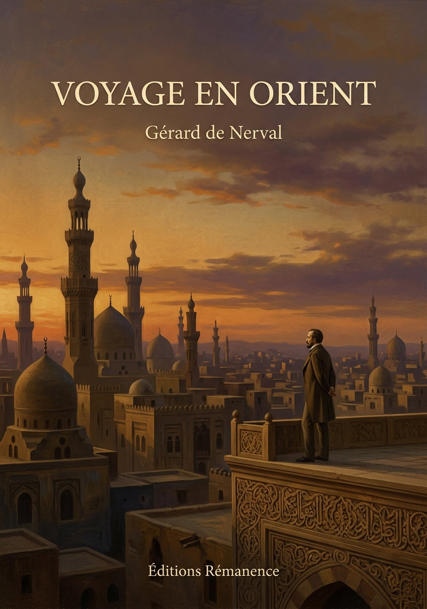 Livre Voyage en Orient par Gérard de Nerval - Couverture - Editions Remanence
