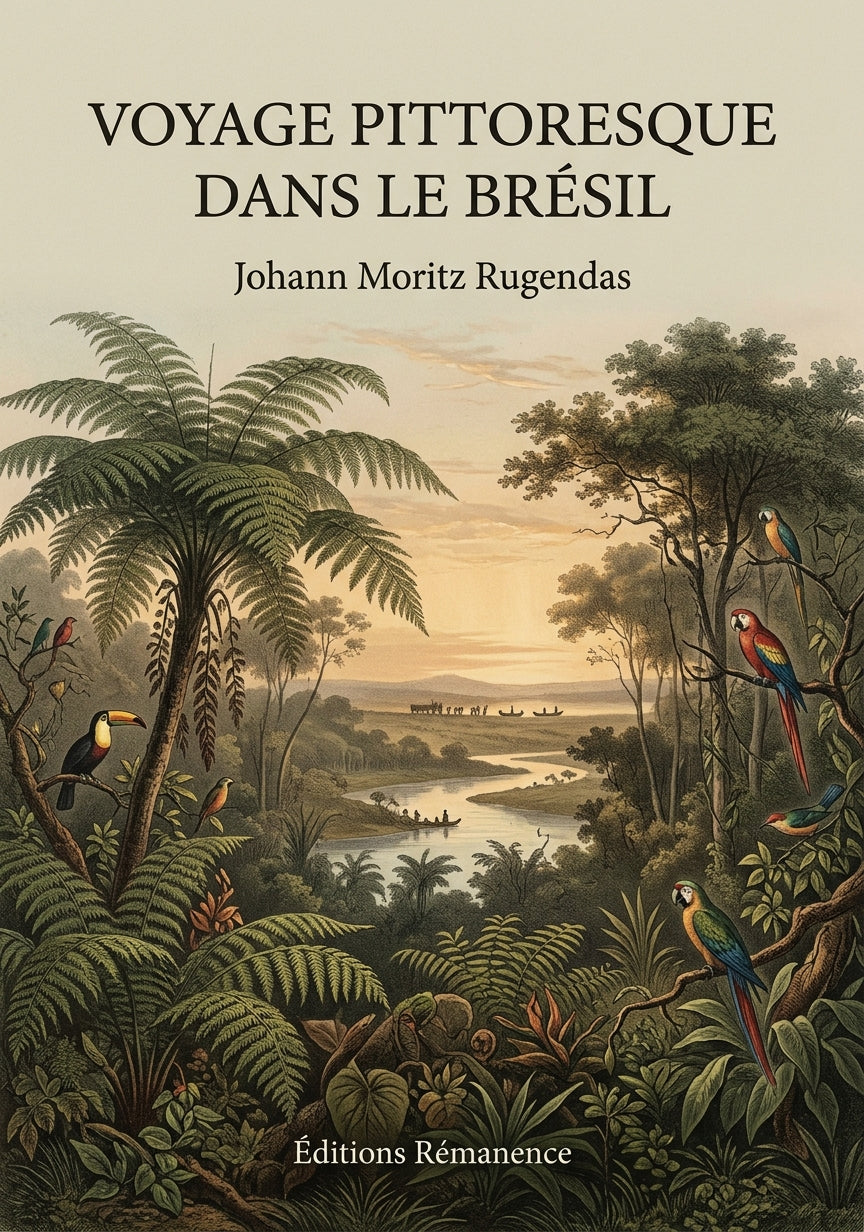 Livre Voyage pittoresque dans le Brésil par Johann Moritz Rugendas - Couverture - Editions Remanence