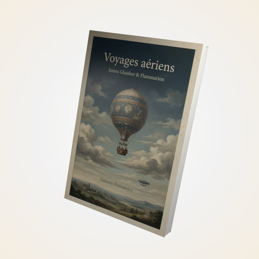 Livre Voyages aériens – James Glaisher & Flammarion - Couverture 3D