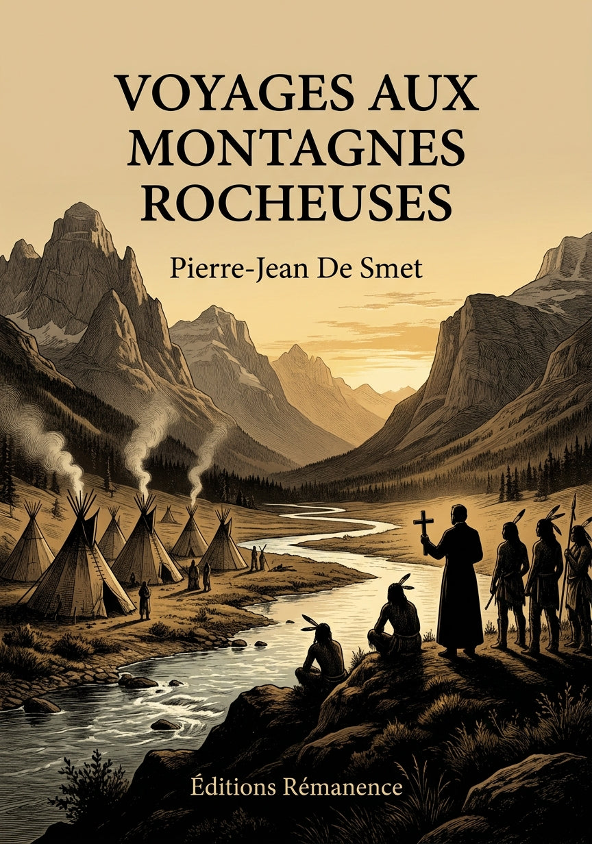 Livre Voyages aux Montagnes Rocheuses par Pierre-Jean De Smet - Couverture - Editions Remanence