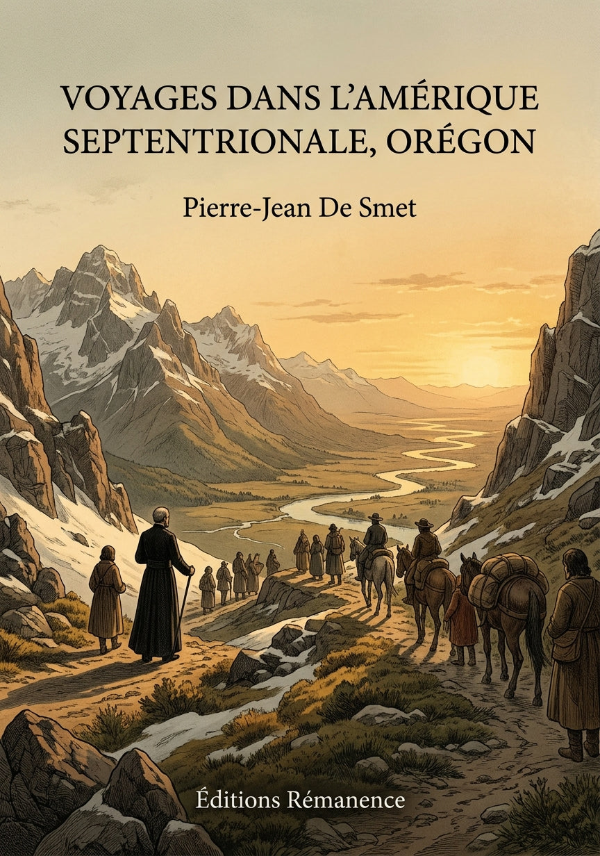 Livre Voyages dans l'Amérique septentrionale, Orégon par Pierre-Jean De Smet - Couverture - Editions Remanence