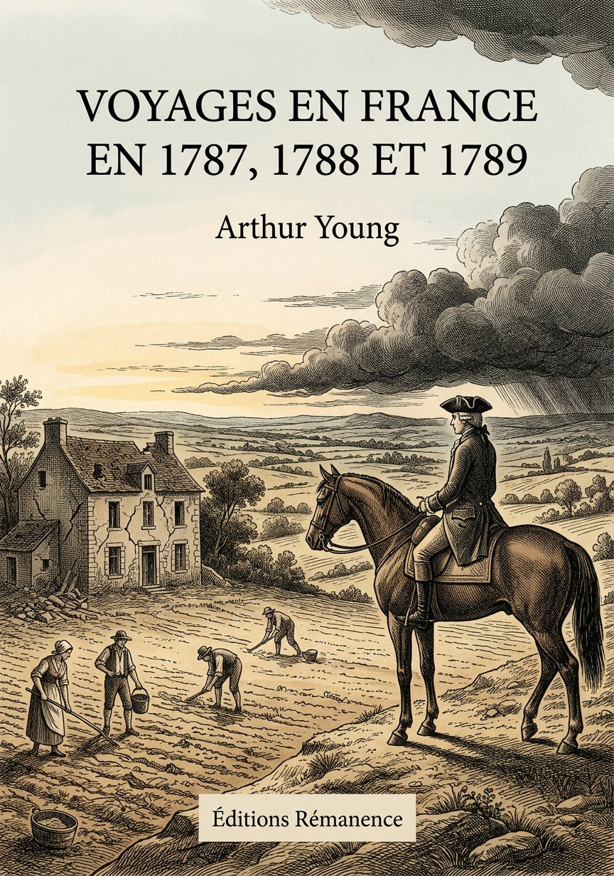 Livre Voyages en France en 1787, 1788 et 1789 par Arthur Young - Couverture - Editions Remanence