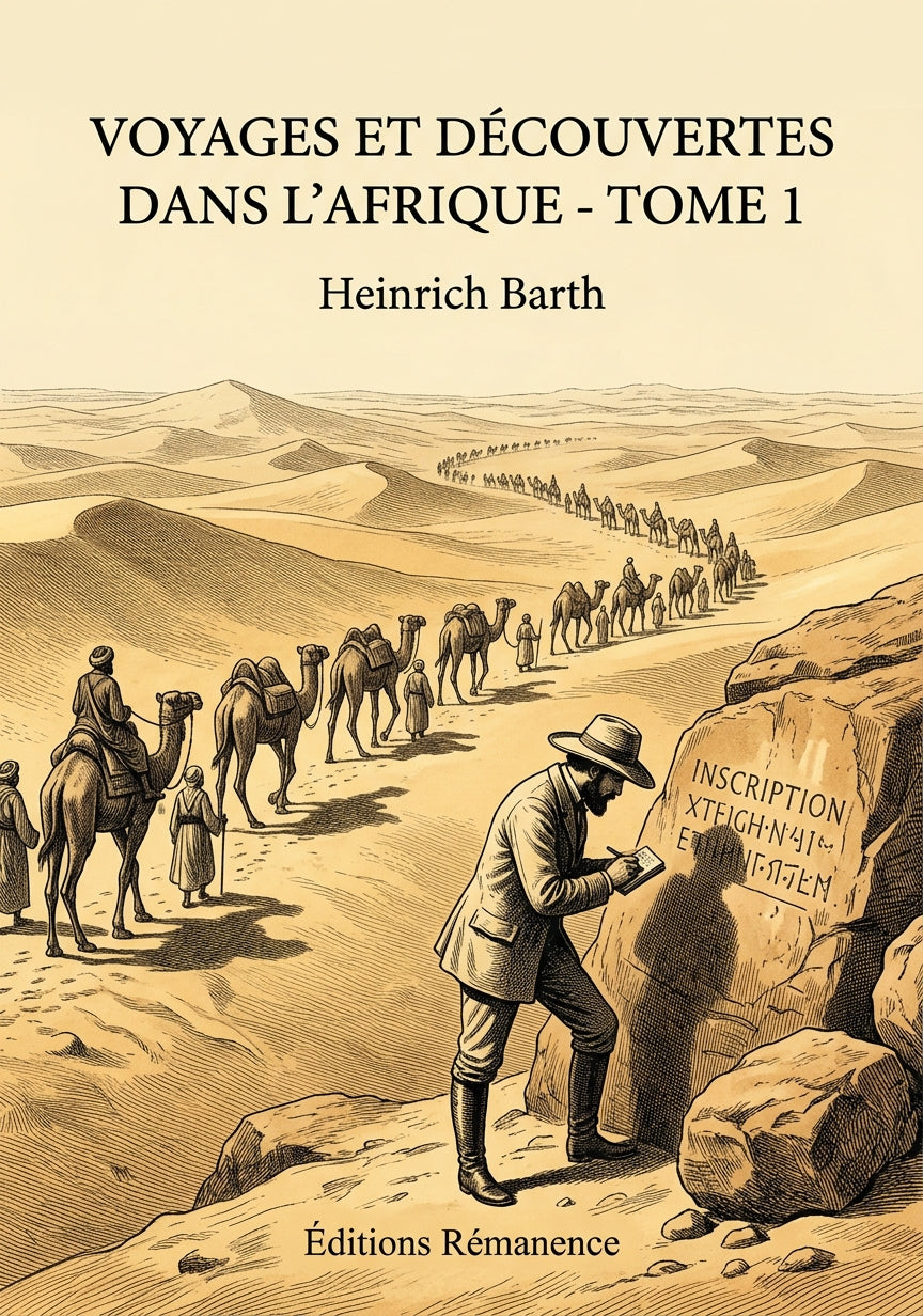 Livre Voyages et découvertes dans l’Afrique - Tome 2 par Heinrich Barth - Couverture - Editions Remanence
