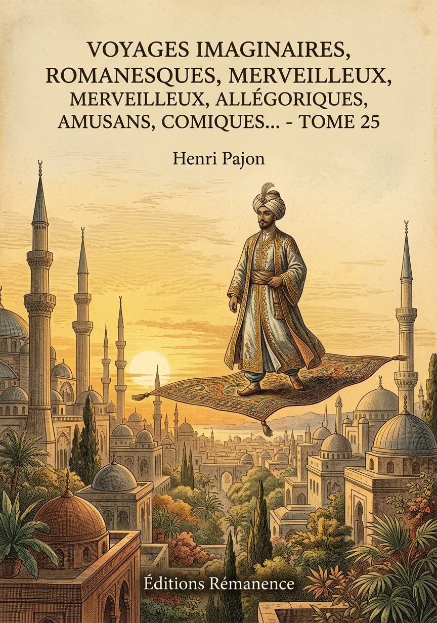 Livre Voyages imaginaires, romanesques, merveilleux, allégoriques, amusans, comiques… - Tome 25 par Henri Pajon - Couverture - Editions Remanence